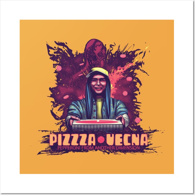 PIZZA VECNA EXTRAPEPPERONI Wall Art by sambukino